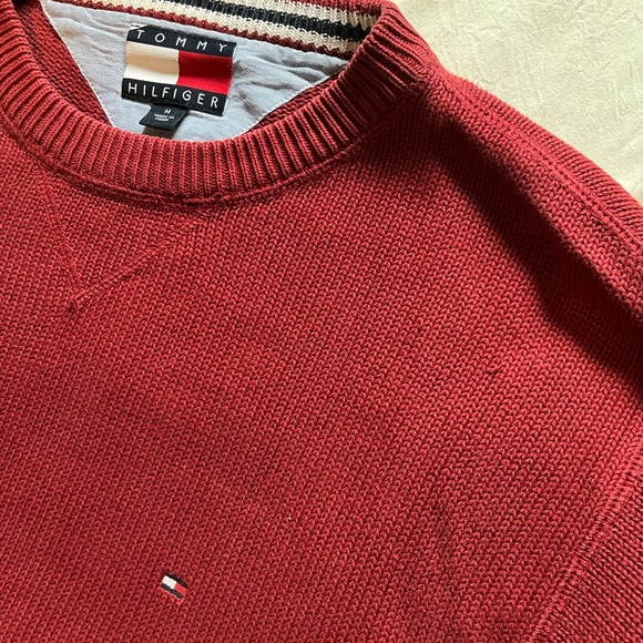 Red Tommy Hilfiger Knit Sweater - Picture 5 of 7